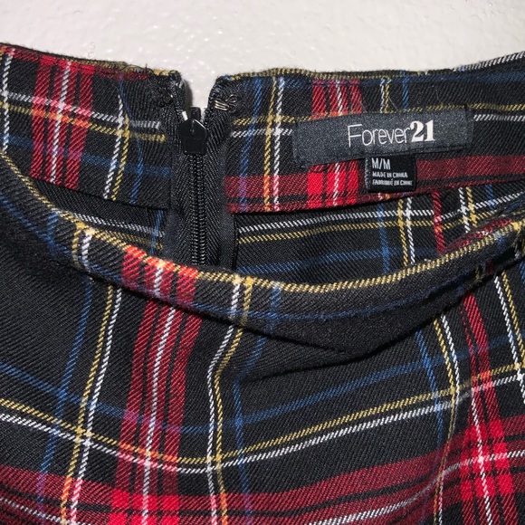 Plaid School Girl Forever 21 Skirt with Zipper - Picture 3 of 3
